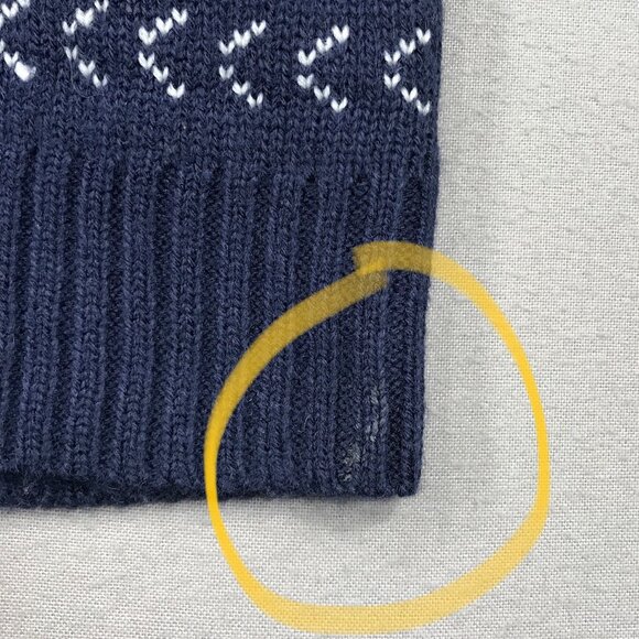 Daisys Boutique Sweater Men's Large Blue Knit Pullover Crew Christmas Ho Ho Ho - Picture 8 of 13